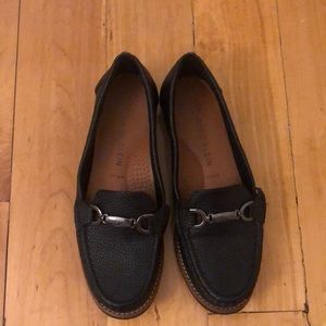 Anne Klein black slide on shoes